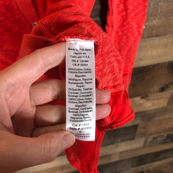 Anthropologie left of center red cardigan - Picture 6 of 8